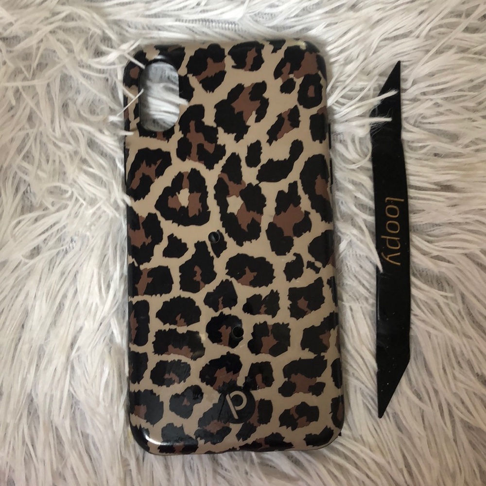 Cheetah print loopy iPhone X case